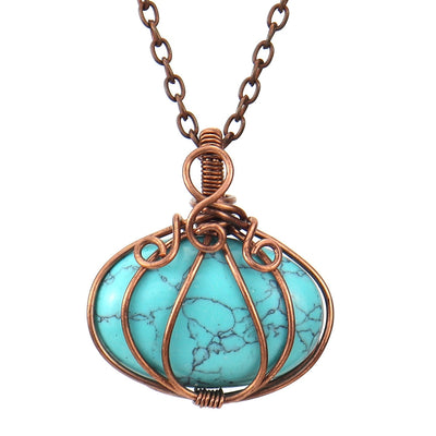 Antique Mermaid – Golden necklace with handmade pendant
