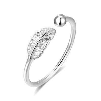 Dainty Oak Leaf Stacking Ring