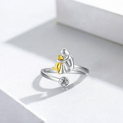 Adjustable Dog Ring - Handmade Ring for Women