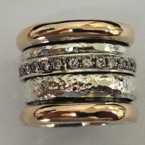 Vintage-Inspired Bold Gold Stack Ring